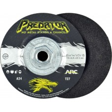 4-1/2" x 1/4" x 5/8"-11 T27 - Depressed Center Grinding Wheel, A24T