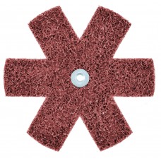 4" x 1/4"-20 Z-WEB Surface Conditioning Star, MED